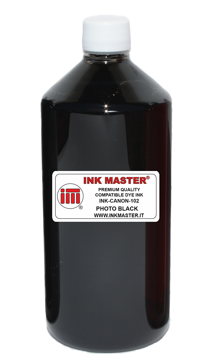 Bottiglia di inchiostro compatibile CANON dye PHOTO BLACK per Canon IPF dye