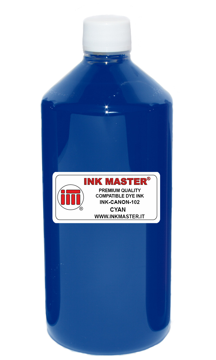 Bottiglia di inchiostro compatibile CANON dye CYAN per Canon IPF dye