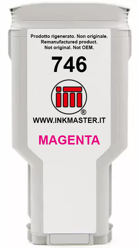 Cartuccia rigenerata HP P2V78A HP746 MAGENTA per HP Z6  HP Z9