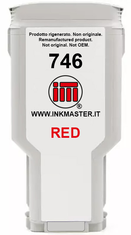 Cartuccia rigenerata HP P2V81A HP746 RED per HP Z6  HP Z9
