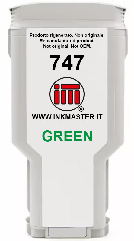 Cartuccia rigenerata HP P2V84A HP747 GREEN per HP Z9