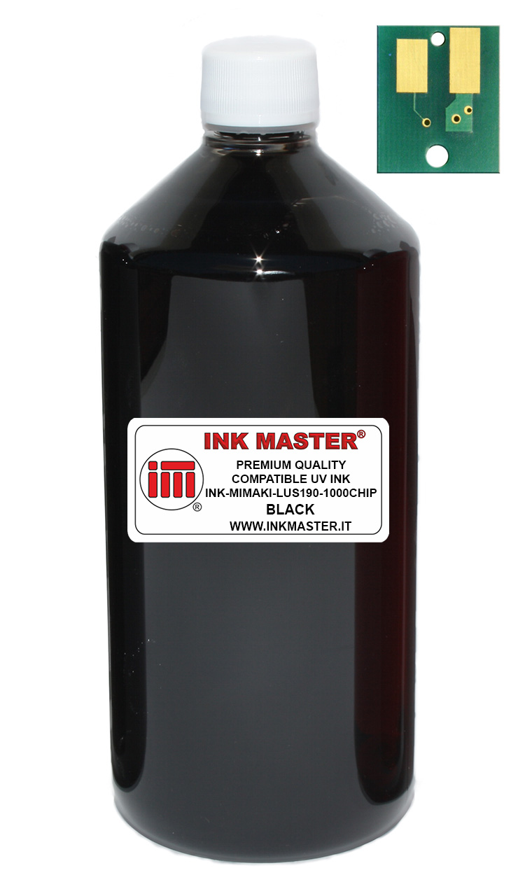Bottiglia di inchiostro compatibile MIMAKI LUS-190 LUS19-K-BA BLACK per MIMAKI UJV100