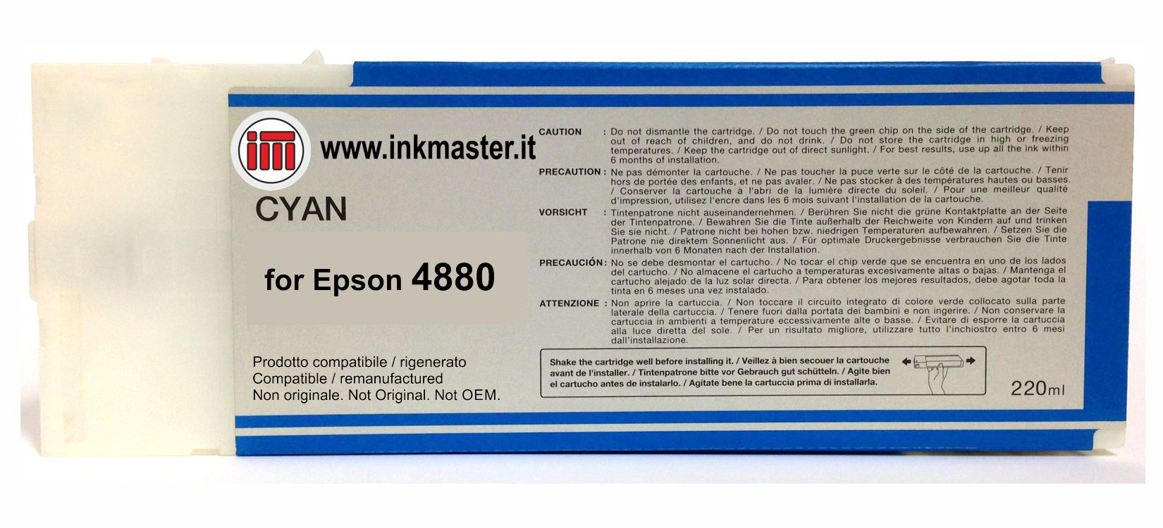 Cartuccia rigenerata EPSON T6062 CYAN per Epson Stylus Pro 4880
