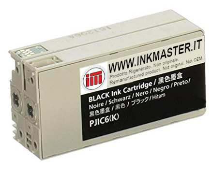 Cartuccia rigenerata EPSON PJIC6 BLACK per Epson Discproducer PP-50 PP-100