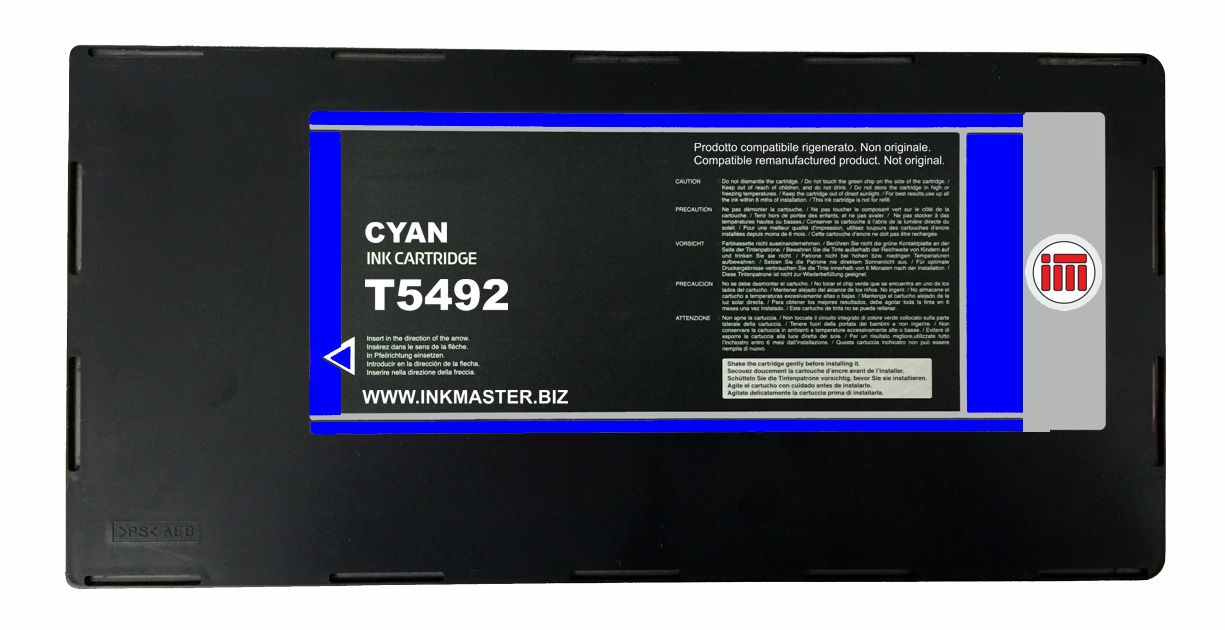 Cartuccia rigenerata EPSON T5492 CYAN per Epson Stylus Pro 10600