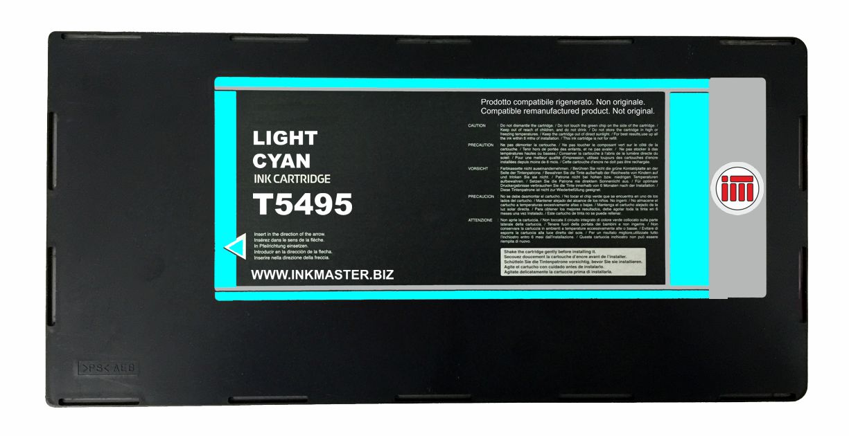 Cartuccia rigenerata EPSON T5495 LIGHT CYAN per Epson Stylus Pro 10600
