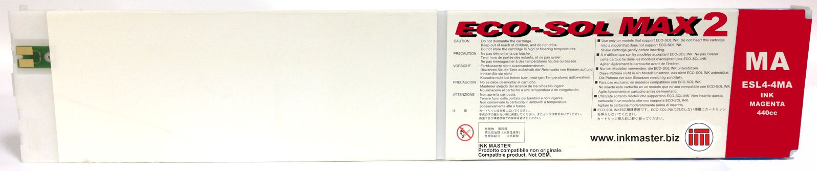 Cartuccia rigenerata ROLAND ECO-SOL MAX 2 MAGENTA per ROLAND BN-20 RF-640 SP-300i SP-540i VS-300i VS-540i VS-640i XF-640 XR-640
