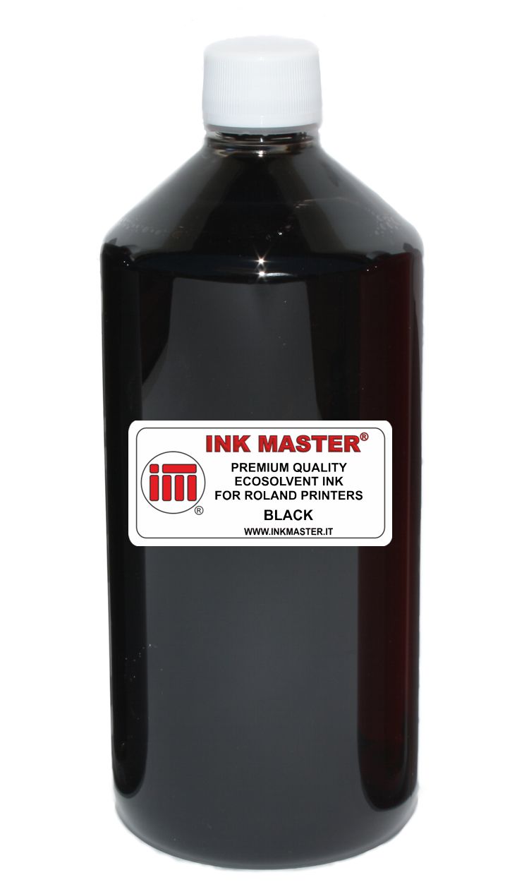 Bottiglia di inchiostro compatibile ROLAND ECO-SOL MAX 1 2 3 BLACK per ROLAND PRINTERS WITH DX5 DX6 DX7 TFP PRINTHEADS 