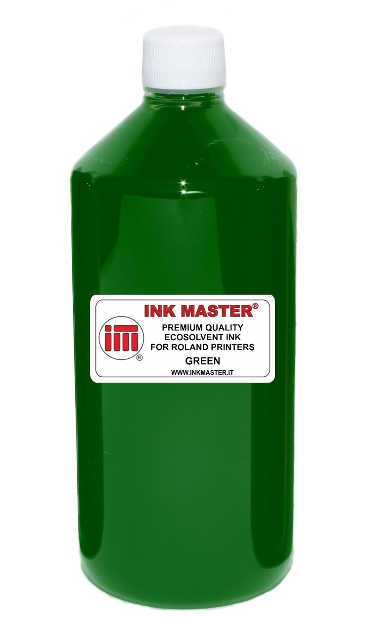 Bottiglia di inchiostro compatibile ROLAND ECO-SOL MAX 1 2 3 GREEN per ROLAND PRINTERS WITH DX5 DX6 DX7 TFP PRINTHEADS 