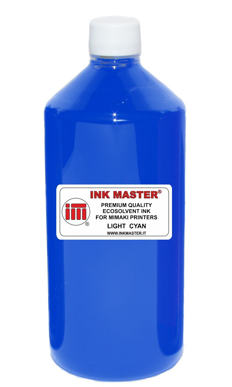 Bottiglia di inchiostro compatibile MIMAKI SS2 SS21 ES3 LIGHT CYAN per MIMAKI PRINTERS WITH DX5 DX6 DX7 TFP PRINTHEADS 