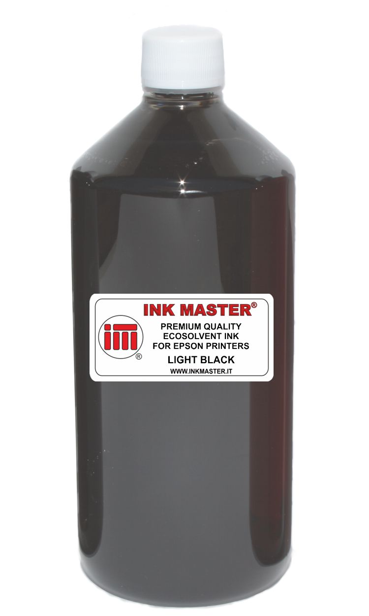 Bottiglia di inchiostro compatibile EPSON EPSON ECOSOLVENT PRINTERS LIGHT BLACK per EPSON AND MUTOH PRINTERS WITH DX5 DX6 DX7 TFP PRINTHEADS