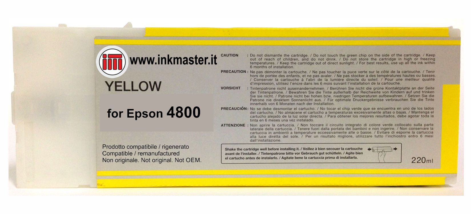 Cartuccia rigenerata EPSON T5654 T6064 YELLOW per Epson Stylus Pro 4800