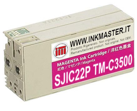 Cartuccia rigenerata EPSON SJIC22P S020603 MAGENTA per Epson C3500 ColorWorks C3500