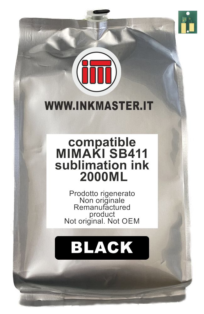 Cartuccia rigenerata MIMAKI SB411-KT-2L BLACK per MIMAKI TS300