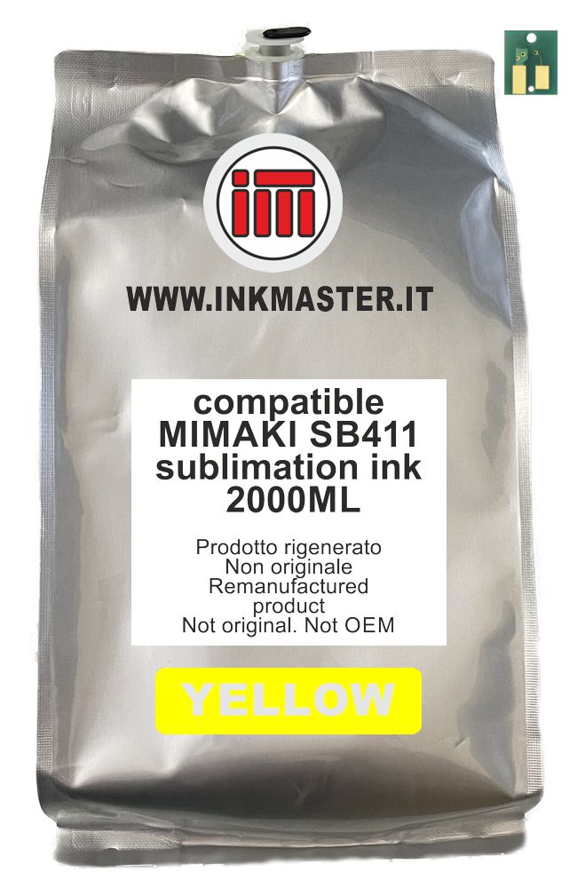 Cartuccia rigenerata MIMAKI SB411-YT-2L YELLOW per MIMAKI TS300