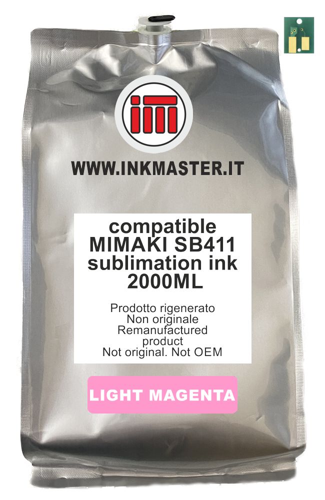 Cartuccia rigenerata MIMAKI SB411-LMT-2L LIGHT MAGENTA per MIMAKI TS300
