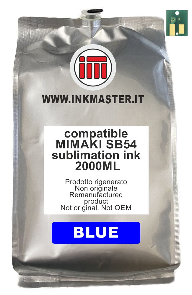 Cartuccia rigenerata MIMAKI SB54-BLT-2L BLUE per MIMAKI CJV150 CJV300 JV150 JV300 JV34 JV5 TS30